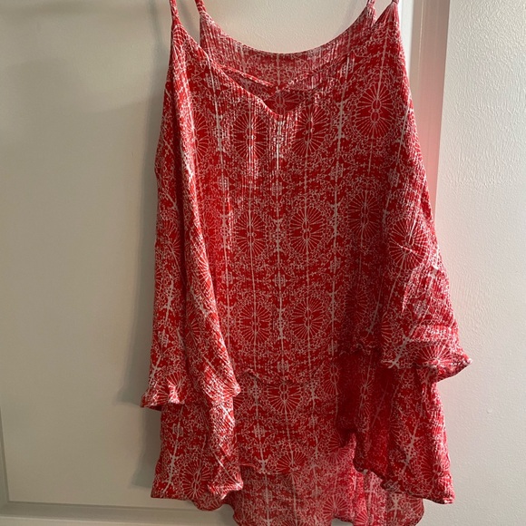 Coral Spaghetti Strap Tank - Picture 4 of 5